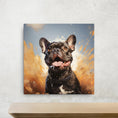 Bruno the French Bulldog, canvas 16x16"