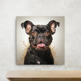 Ziggy the French Bulldog, canvas 16x16"