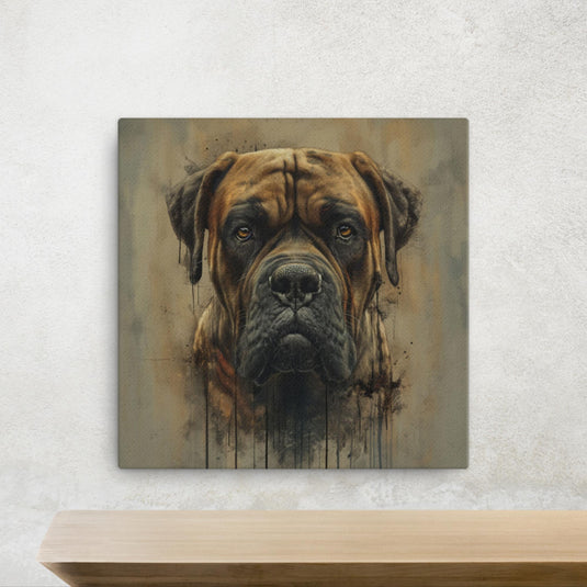Titan the South African Boerboel, canvas 16x16"